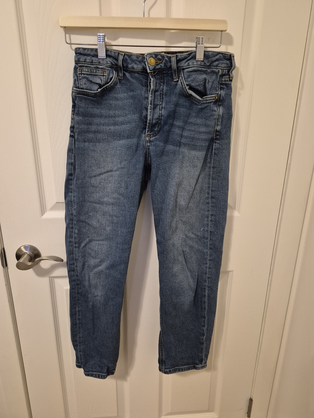 Denim&Co Women's Straight-Leg Blue Denim Jeans